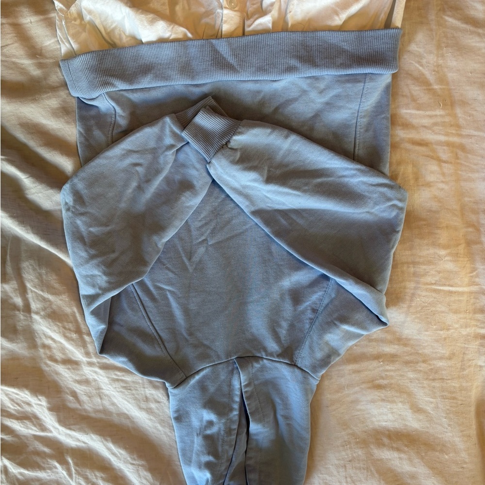 Zara Light Blue Hoodie w Shirt
